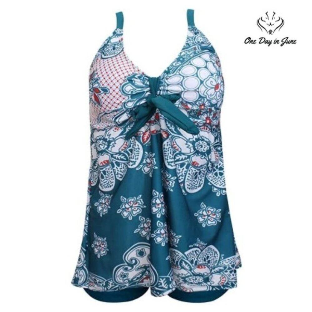 Eternatastic Retro Paisley Bikini Swimsuit Size M